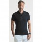 Polo Stretch homme Noir - S/3XL