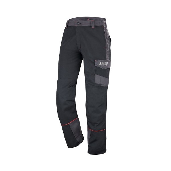 Pantalon Protection contre les flammes Konekt Classe 1 - Noir/Gris charcoal