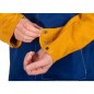 Veste de Soudeur Yellow Jacket  en croûte de bovin et coton - Bleu/Jaune