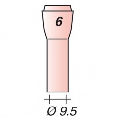 Buse standard céramique pour torche TIG 9, 20 et 25-3